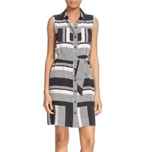 Kate Spade Womens Bay Stripe Silk Shirt Dress